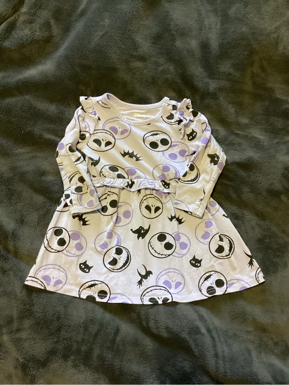 Disney Lavender and Black Jack Skellington Print Dress